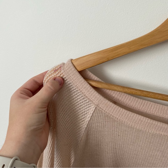 Out from under urban outfitters women’s medium Cream and tan long sleeve top - Picture 6 of 7